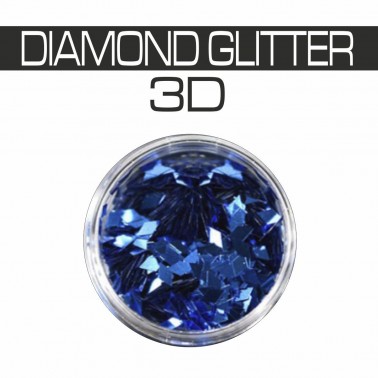 DIAMOND GLITTER 3D BLUE