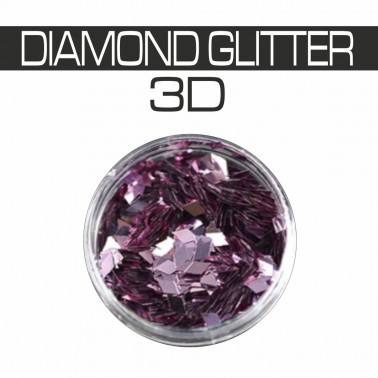 DIAMOND GLITTER 3D LILLA