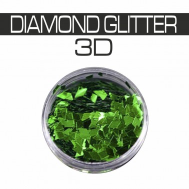 DIAMOND GLITTER 3D GREEN