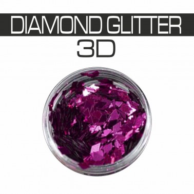 DIAMOND GLITTER 3D FUCSIA