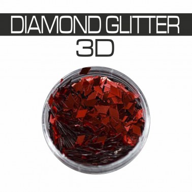 DIAMOND GLITTER 3D RED