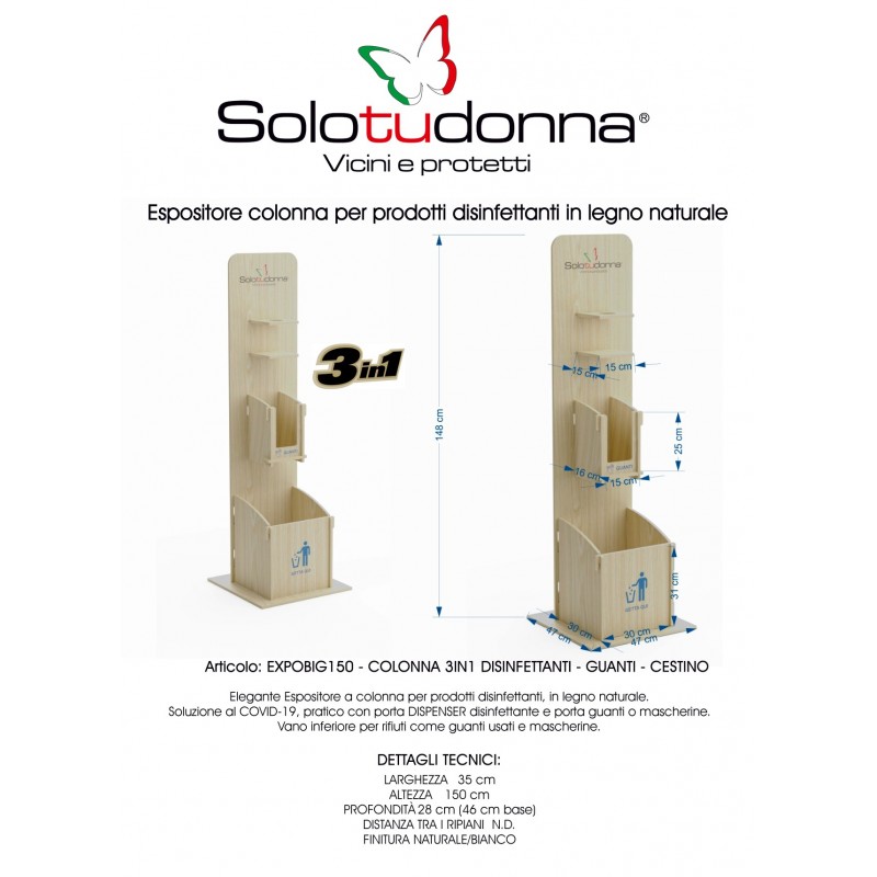 Portaguanti Da Parete Storage Standard, Triplo Dispenser In Acrilico Trasparente, Per Guanti Medicali E Cucina